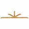 Ekena Millwork Richland Rough Sawn Timber Gable Bracket, Western Red Cedar, 108"W x 27"H x 4"D x 4"F, 6/12 Pitch GBW108X27X0404RIC00RWR - alternate 1